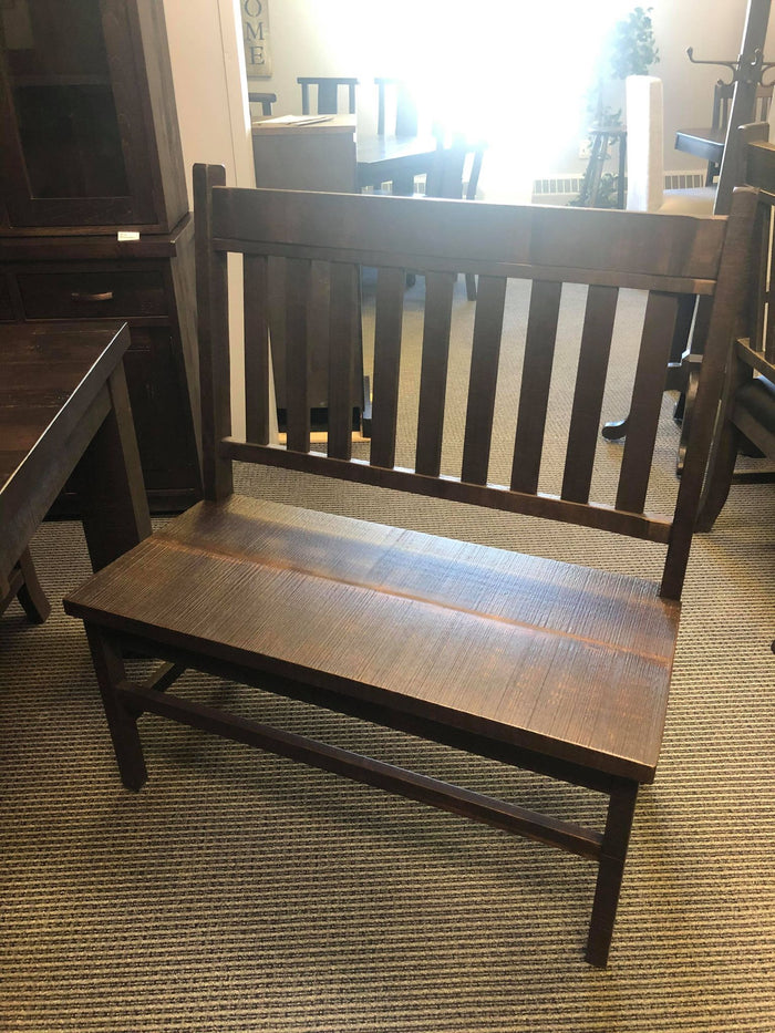 Product: R760 Rustic 48" Bench with Back in Bourbon Finish Regular $1483 each