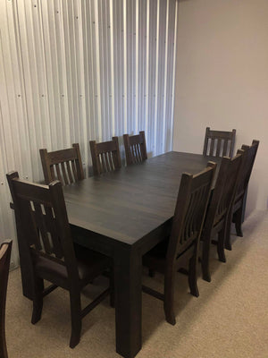 Product: R460P Monster Table with Fake Bread Board Leaves in Guinness Finish Regular $5424 each